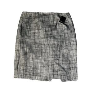 Tahari Black Dani Pencil Skirt Zip Closure Womens Size 10